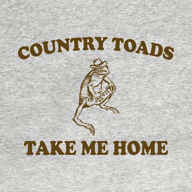 Country Toads Take Home To The Place I Belong Frog and Toad by Justin green